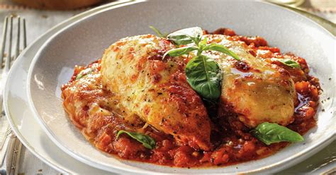 Pechugas de pollo con sazonador de tomate y mozzarella
