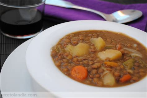 Ingredientes para lentejas viudas