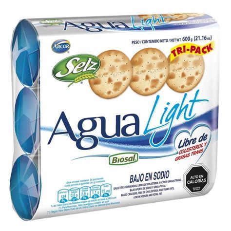 Tabla comparativa de galletas de agua y galletas de soda