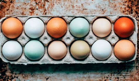 Tabla comparativa de los perfiles nutricionales de huevos de diferentes colores.