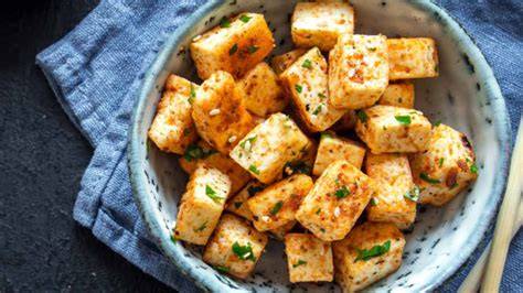 Tofu crujiente en freidora de aire