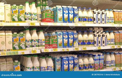 Variedades de leche en el supermercado