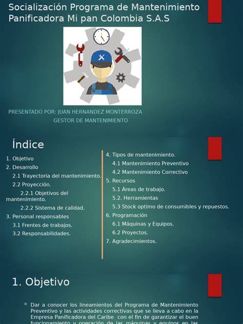 Mantenimiento de panificadora