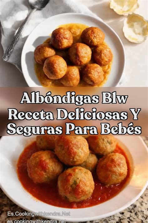 Bebé comiendo albóndigas de ternera BLW