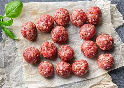 Ingredientes para albóndigas de ternera BLW