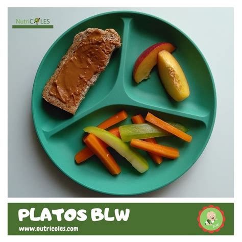 Plato BLW con albóndigas de ternera y acompañamientos