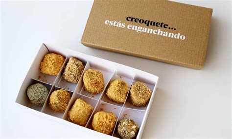 Envases de croquetas gourmet de Corpa Chef
