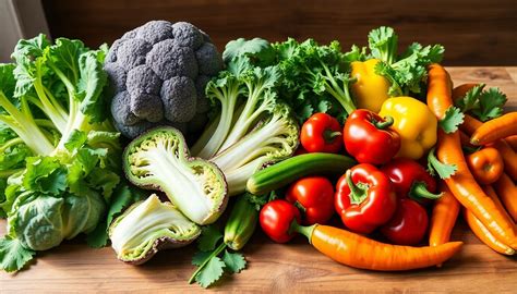 Variedad de verduras beneficiosas para la salud