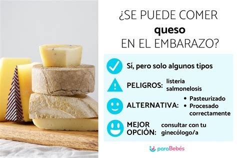 Infografía: Quesos seguros para embarazadas