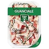 Guanciale entero y cortado en lonchas