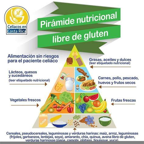Pirámide alimenticia sin gluten