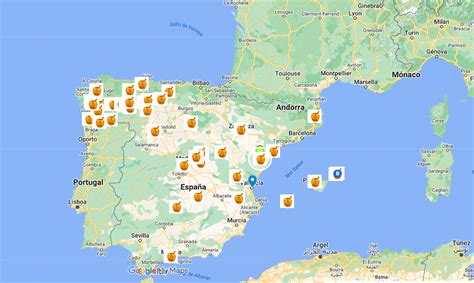 Mapa de orígenes de mieles crudas