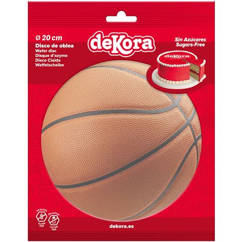Kit de decoración comestible de baloncesto