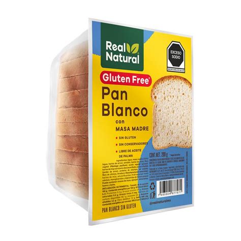 Rebanadas de pan blanco sin gluten