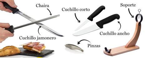 herramientas básicas para el corte de jamón