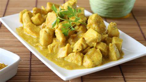 Pollo al curry con yogur