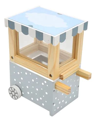 máquina de palomitas de madera para niños