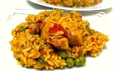 Arroz con pollo campero con pimientos del piquillo