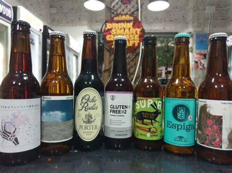 Variedad de estilos de cerveza sin gluten