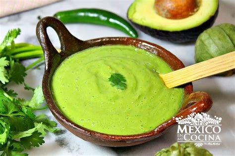 Salsa de aguacate y cilantro