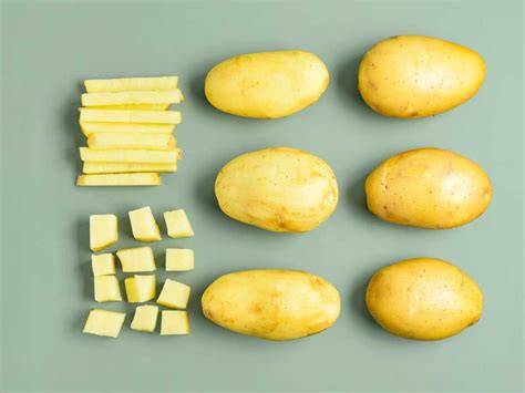 Tabla comparativa de cortes de patatas