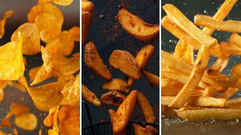 Diferentes tipos de patatas fritas