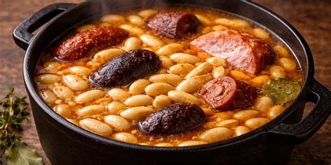 proceso de cocción de fabes en olla