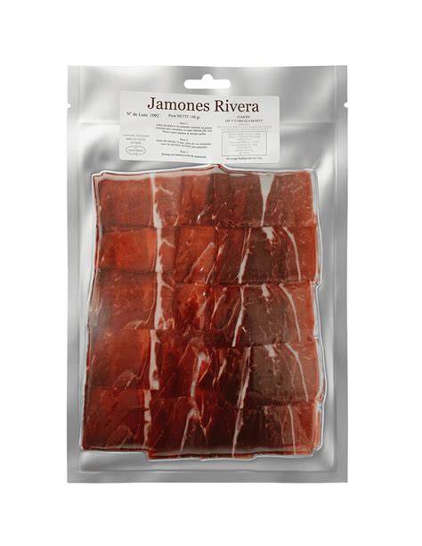 Jamón fuera de norma cortado en lonchas finas