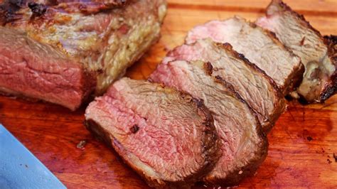 Colita de cuadril asada y cortada en rodajas