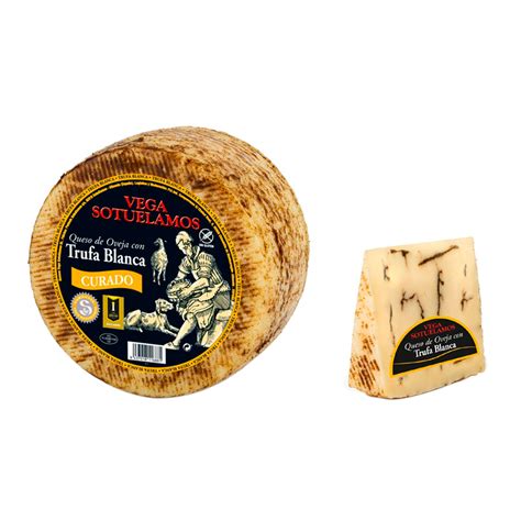 Queso curado de oveja con trufa blanca de Vega Sotuelamos