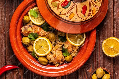 Tajine de pollo servido con cuscús