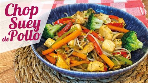 Infografía con la variedad de verduras que se pueden usar en el chop suey