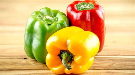Pimientos de diferentes colores