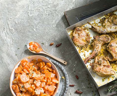 Conejo marinándose con chimichurri