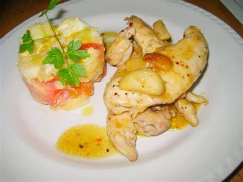 Ingredientes para pollo al whisky