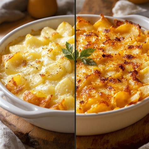 Tabla comparativa Gratin Dauphinois y Gratin Savoyard