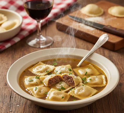 Raviolis de carne de vacuno