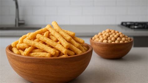Ingredientes para la masa de bastones de garbanzos