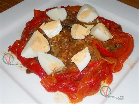 Ensalada marroquí de berenjena y pimiento rojo