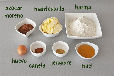 Ingredientes saludables para unas galletas de jengibre con espelta