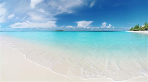 Playas de arena blanca y aguas turquesas en las Exumas, Bahamas