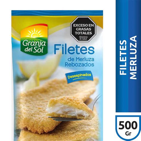 Tabla nutricional comparativa de filet de merluza rebozado