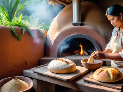 Galletas paraguayas en horno de barro