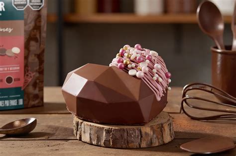 Corazón de chocolate relleno listo para regalar