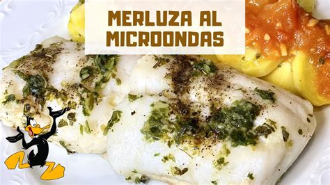 Ingredientes frescos para merluza al microondas