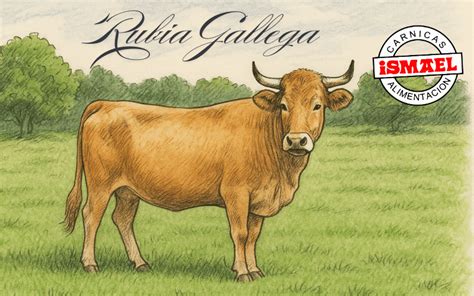 Ilustración de las razas Rubia Gallega, Asturiana de los Valles, Limusina y Rubia de Aquitania