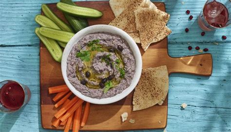 Ingredientes para el hummus de alubias negras