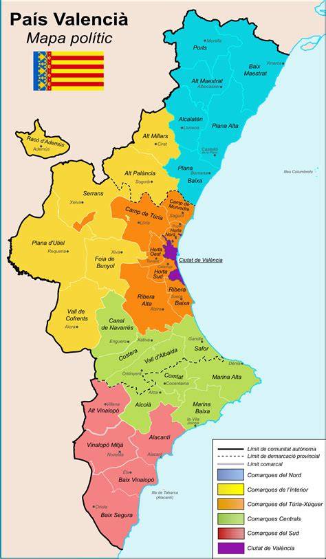 Mapa de la Comunidad Valenciana con las localidades donde el arroz con costra es típico