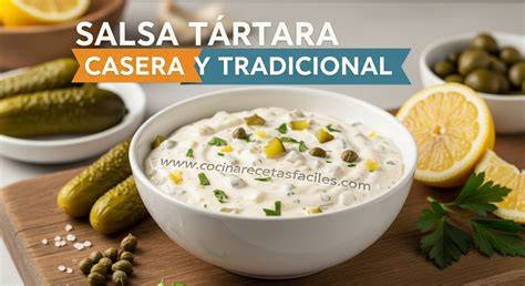 Salsa tártara cremosa con hierbas y alcaparras