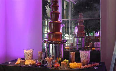 Fuente de chocolate en un evento